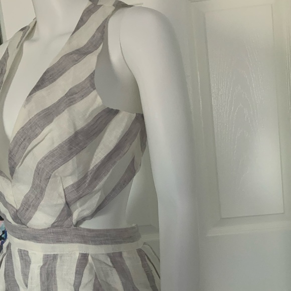 Striped High Low Linen Dress (see photos) - Picture 4 of 15